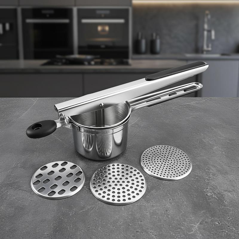 Baby Food Homemade - Durable Potato Masher Stainless Steel Non-Slip