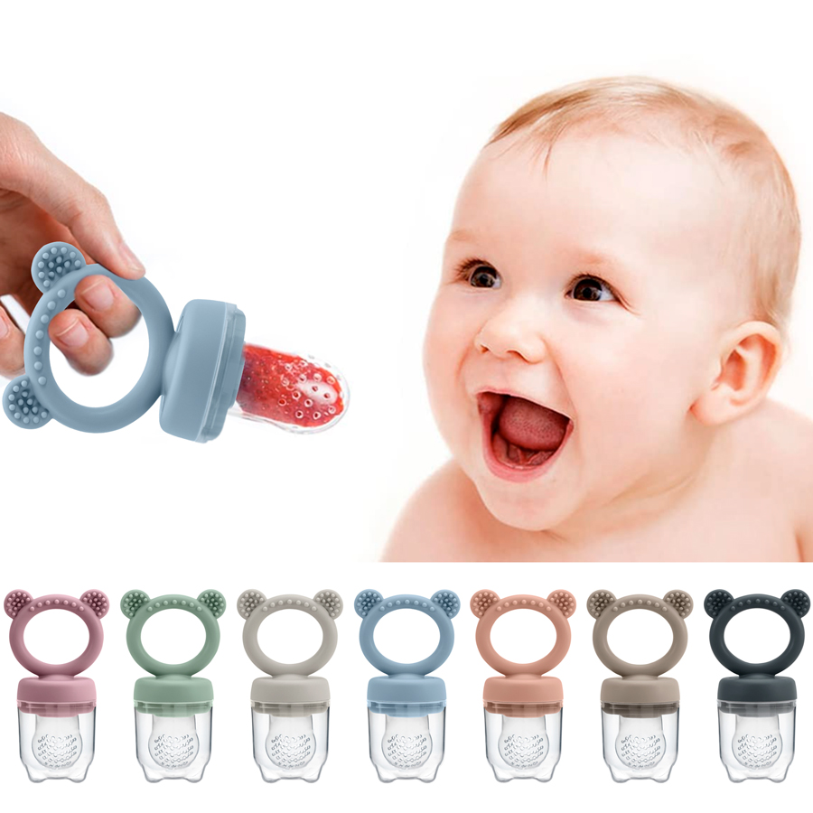 Baby Food For 7 Month Old - Baby Pacifier Fruit Feeder With Cover