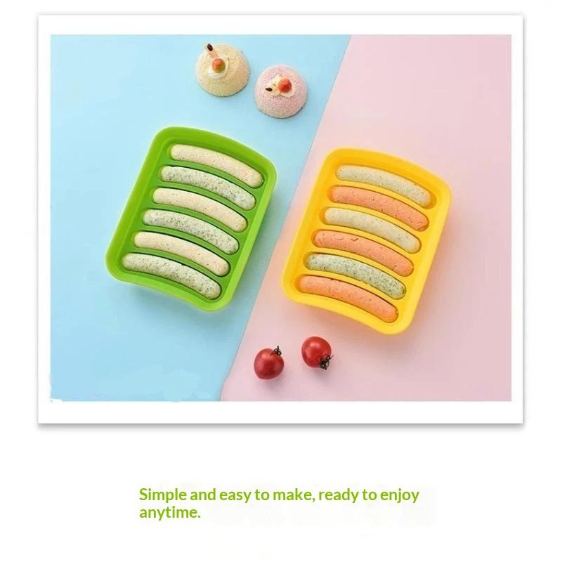 Baby Food Homemade - 6 Grids Silicone Sausage Hot Dog