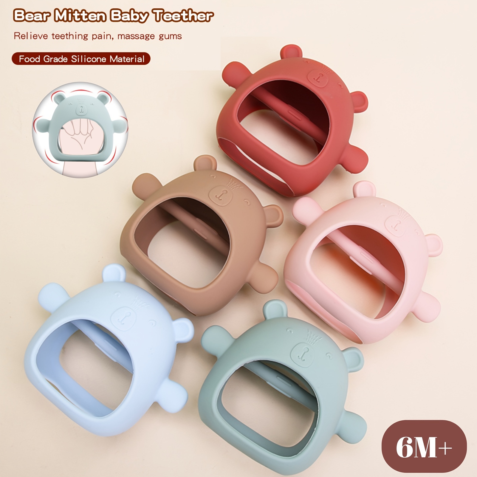 Baby Food For 7 Month Old - Bear Silicone Teethers for Baby Newborn