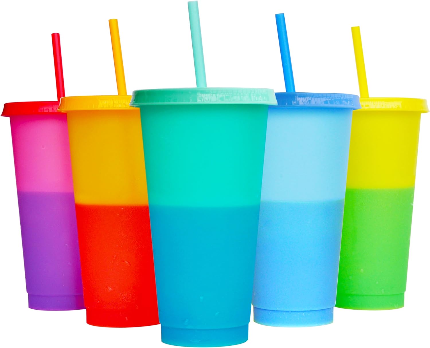Training Cup Straw - Pack of 3 Plastic Cute Cold