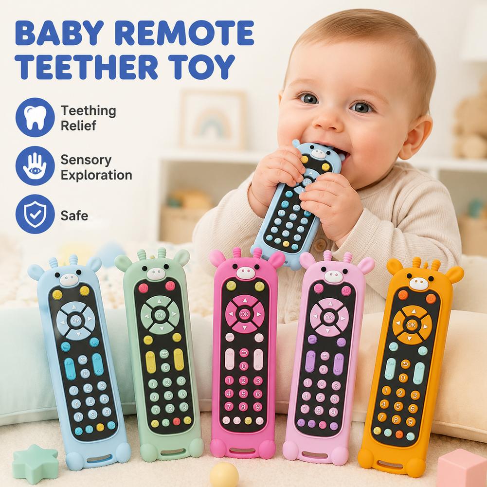 Baby Food For 7 Month Old - Baby Teether Silicone TV Remote Control
