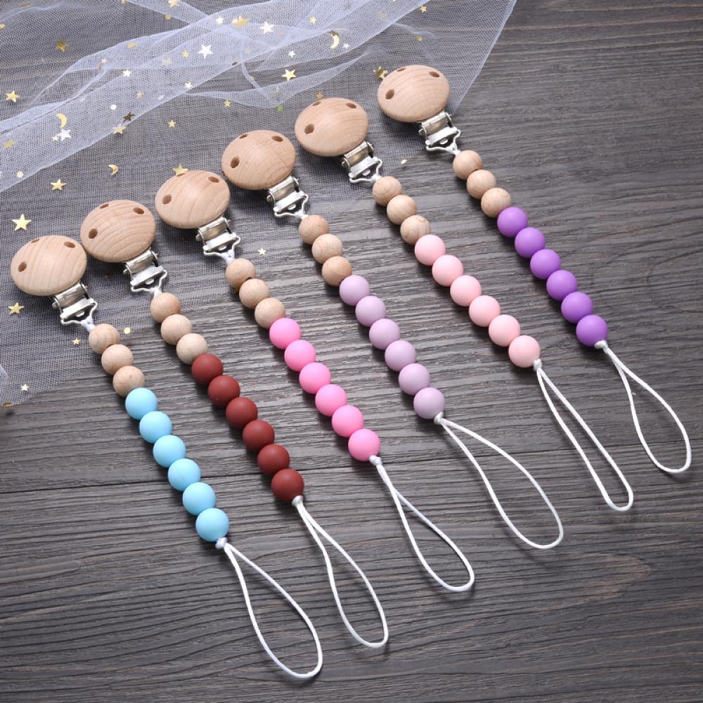 Baby Beech Pacifier Clip Round - Baby Food For 7 Month Old review and price