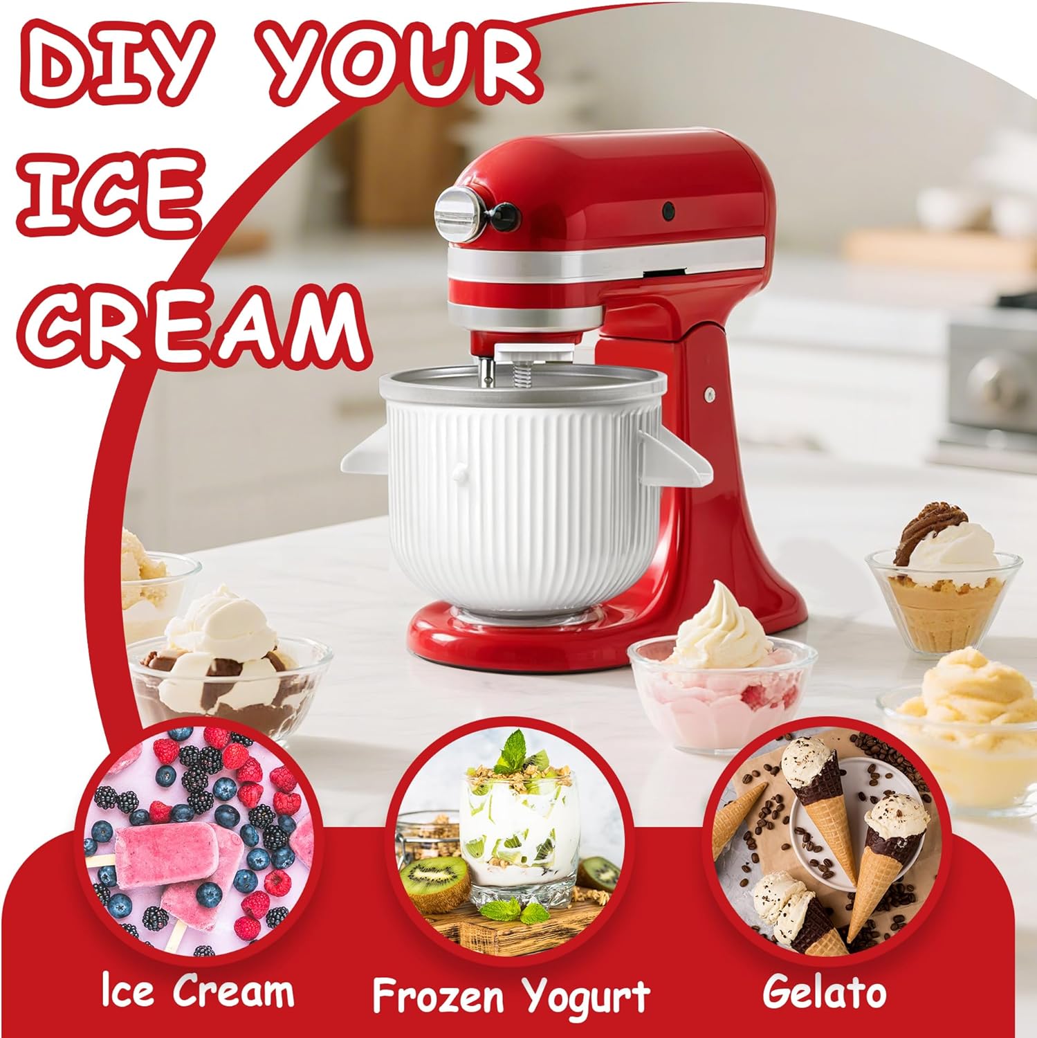 Ice Cream Maker Attachment for - Baby Food Yogurt review and price