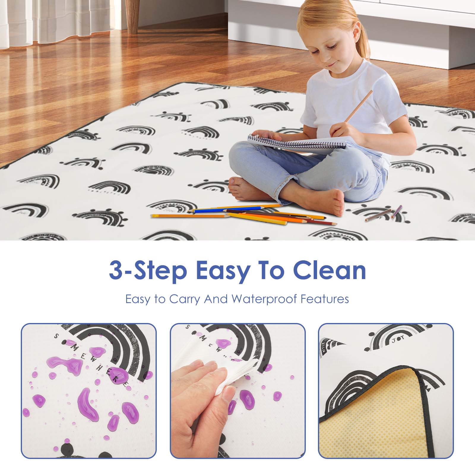 Baby Splat Mat Anti Slip High  - Baby Food Eating Chair review and price