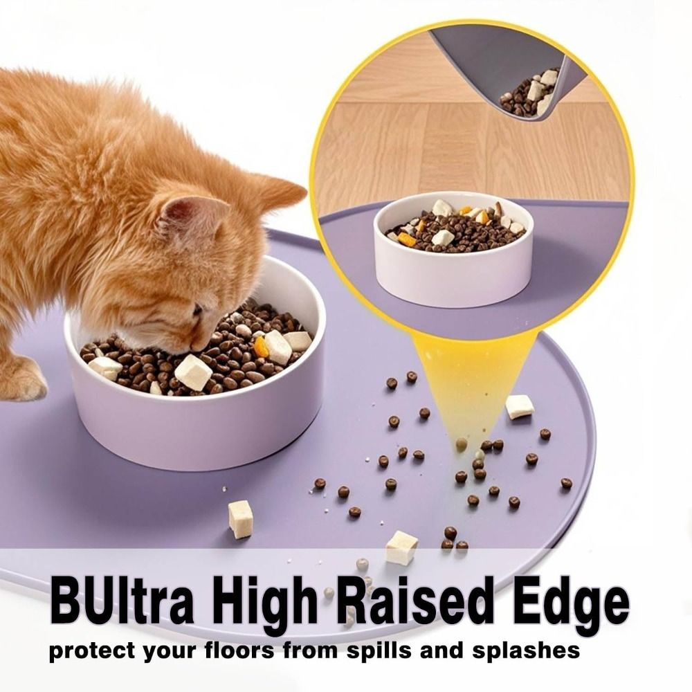 Durable Silicone Pet Food Mat  - Baby Food Cat review and price