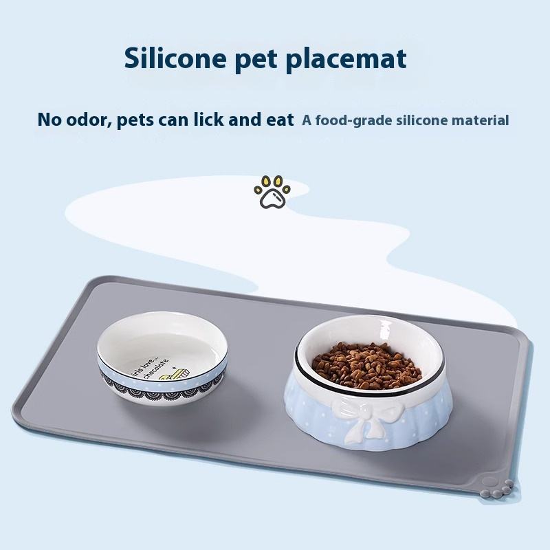 Pet Placemat Cat Dog Feeding M - Baby Food Cat review and price