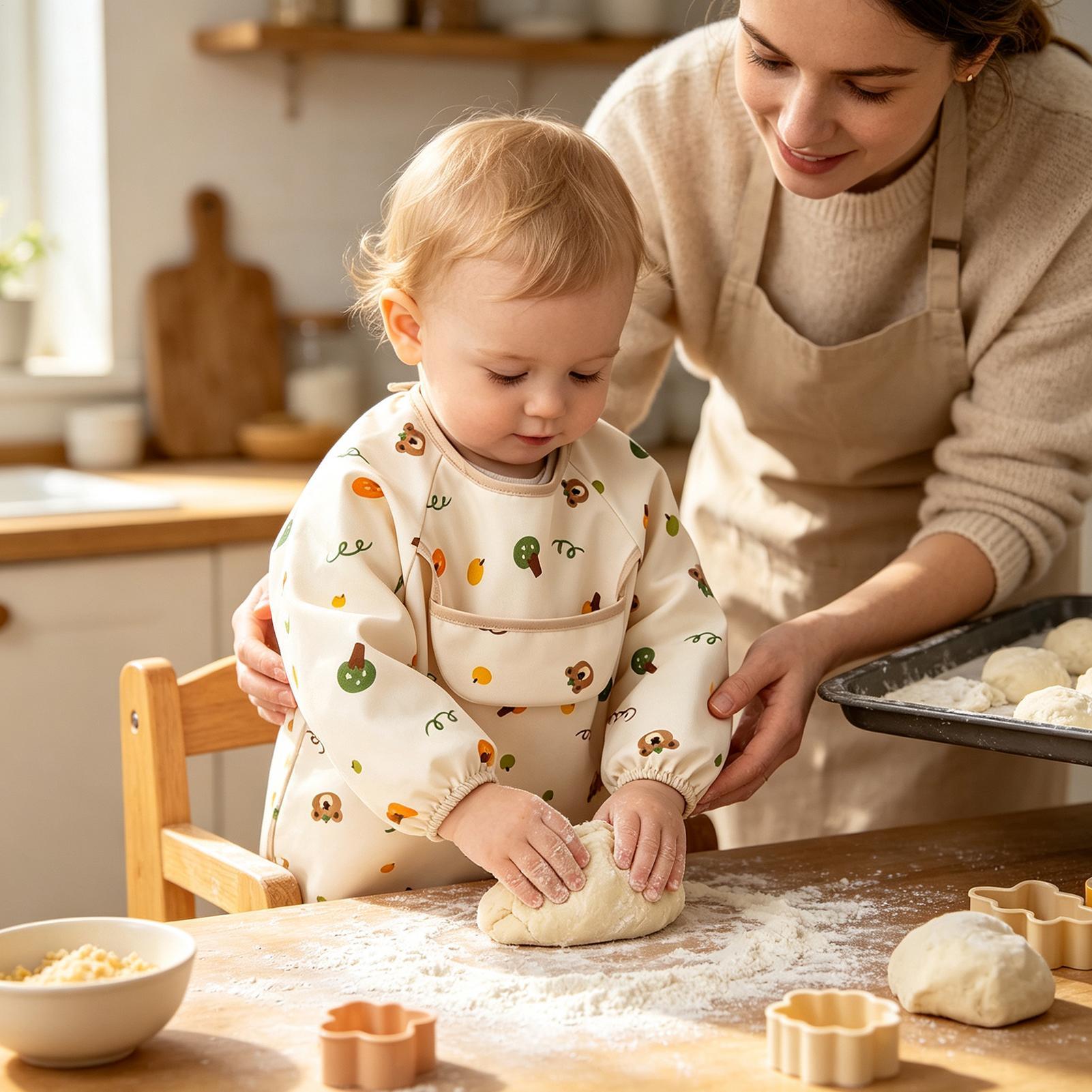 Kids Smock Bib Waterproof Reus - Baby Food In Restaurant review and price