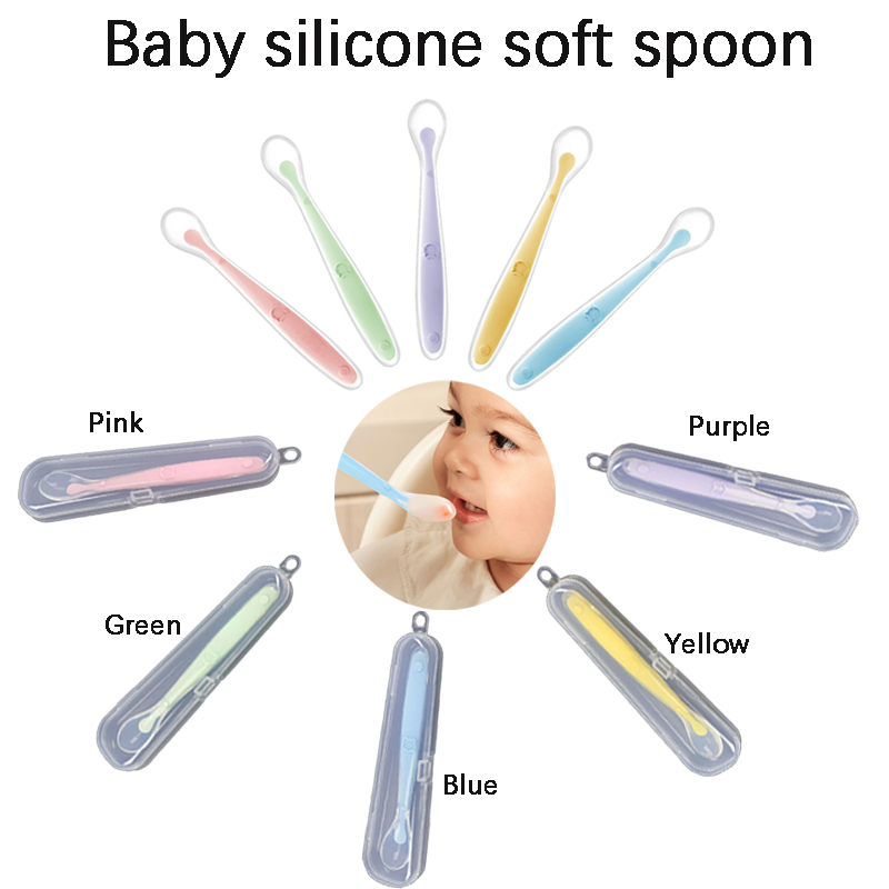 1PC Baby Silicone Spoon Baby C - Baby Food Delivery review and price
