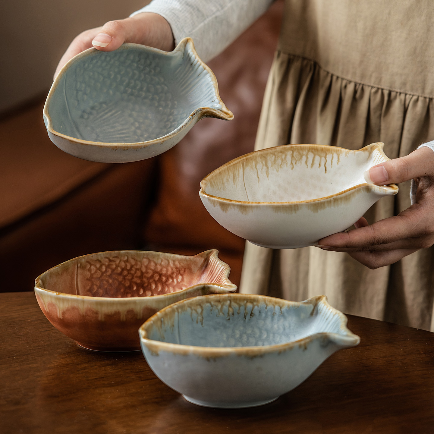 Creative Fish Shape Ceramic Bo - Baby Food In Restaurant review and price