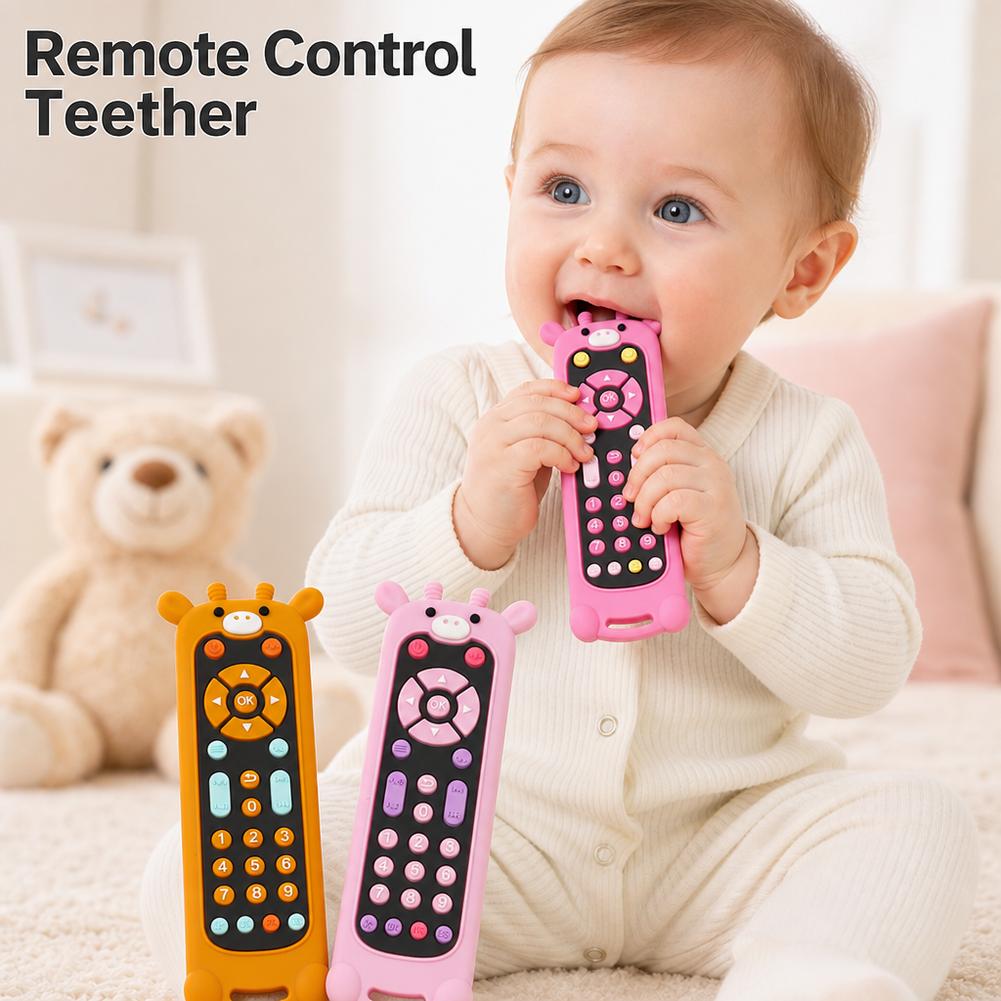 Baby Teether Silicone TV Remot - Baby Food For 7 Month Old review and price