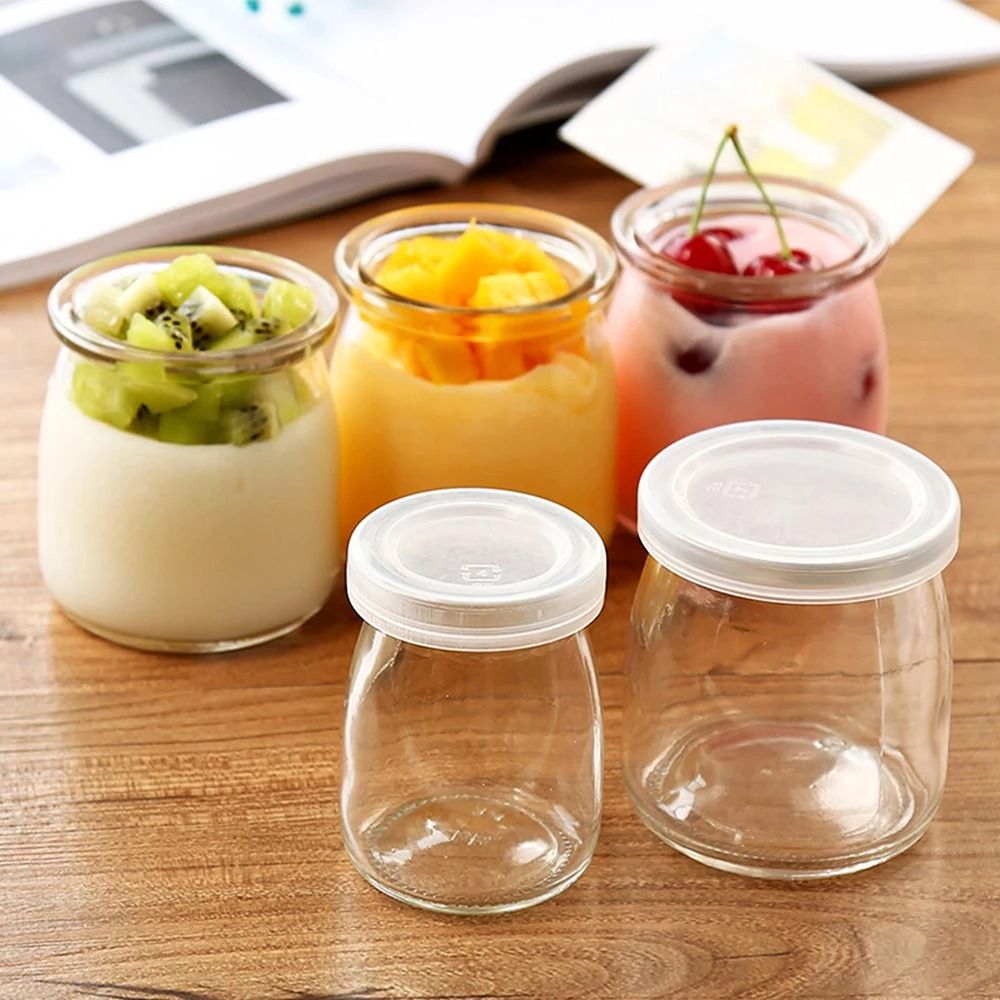1PC 100/150/200ML Glass Storag - Baby Food Yogurt review and price