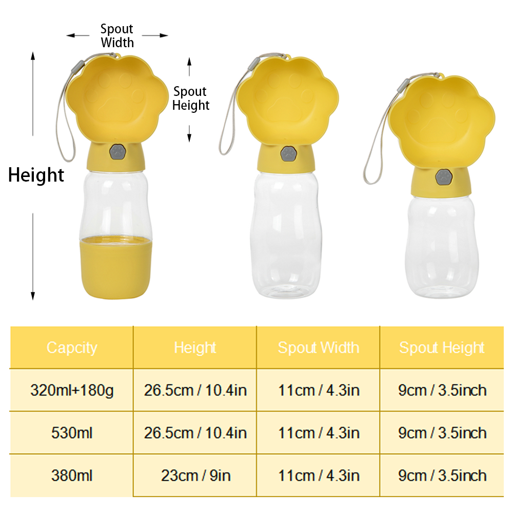 2 in 1 Dog Water Bottle With F - Baby Food Cat review and price