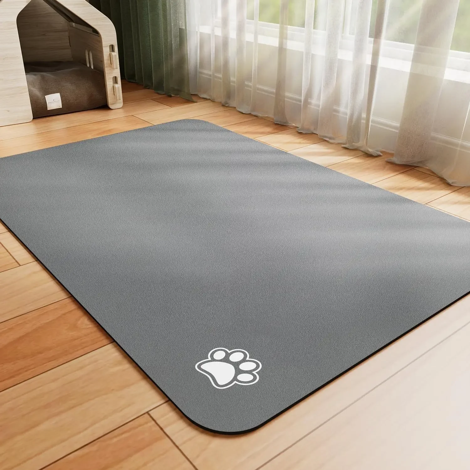 Pet Feeding Mat Absorbent Dog  - Baby Food Cat review and price